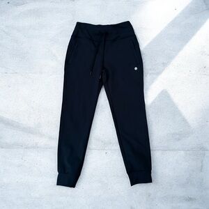 GRADUAL Women’s High Waist Loose Leg Joggers With Zipper Pockets Black S NWT